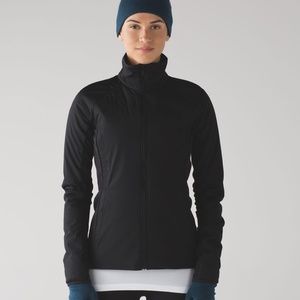 Lululemon Run For Cold Jacket Size 8 Black Full Zip, Primaloft Insulation